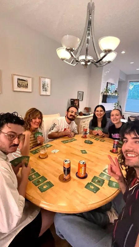 Friends and family playing Fern